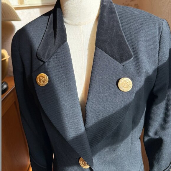 Vintage ITEM blazer jacket with gold buttons - Picture 8 of 13
